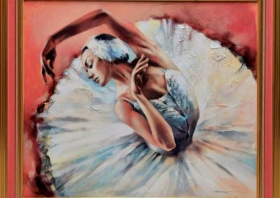 Intermission in pink - Paining by Victoria Stoyanova