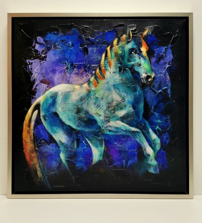 A unicorn without a horn, Acrylic on canvas, by Victoria Stoyanova