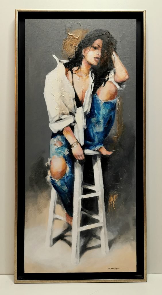 Unmasked, Acrylic on canvas, by Victoria Stoyanova