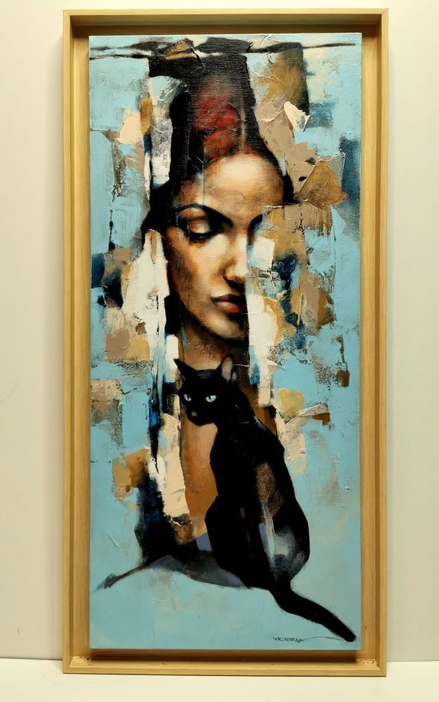 The Silent Muse, Acrylic on canvas, by Victoria Stoyanova