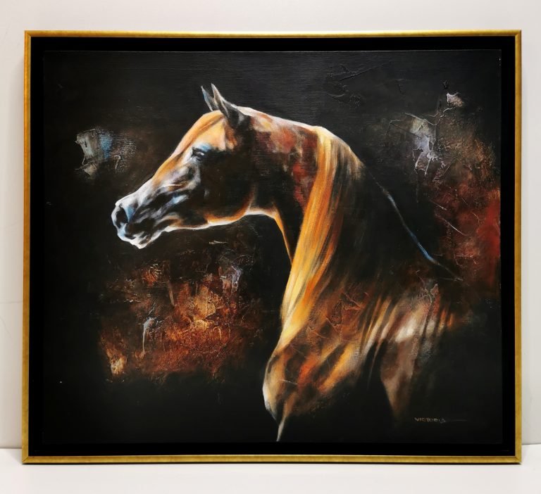 Meeting, acrylic on canvas, by Victoria Stoyanova