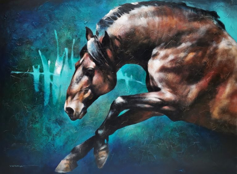 Titan’s Roar, Acrylic on canvas, by Victoria Stoyanova