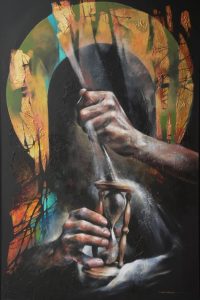 Victoria Stoyanova painting The Path May 2025 Exhibition Art Galleria 158