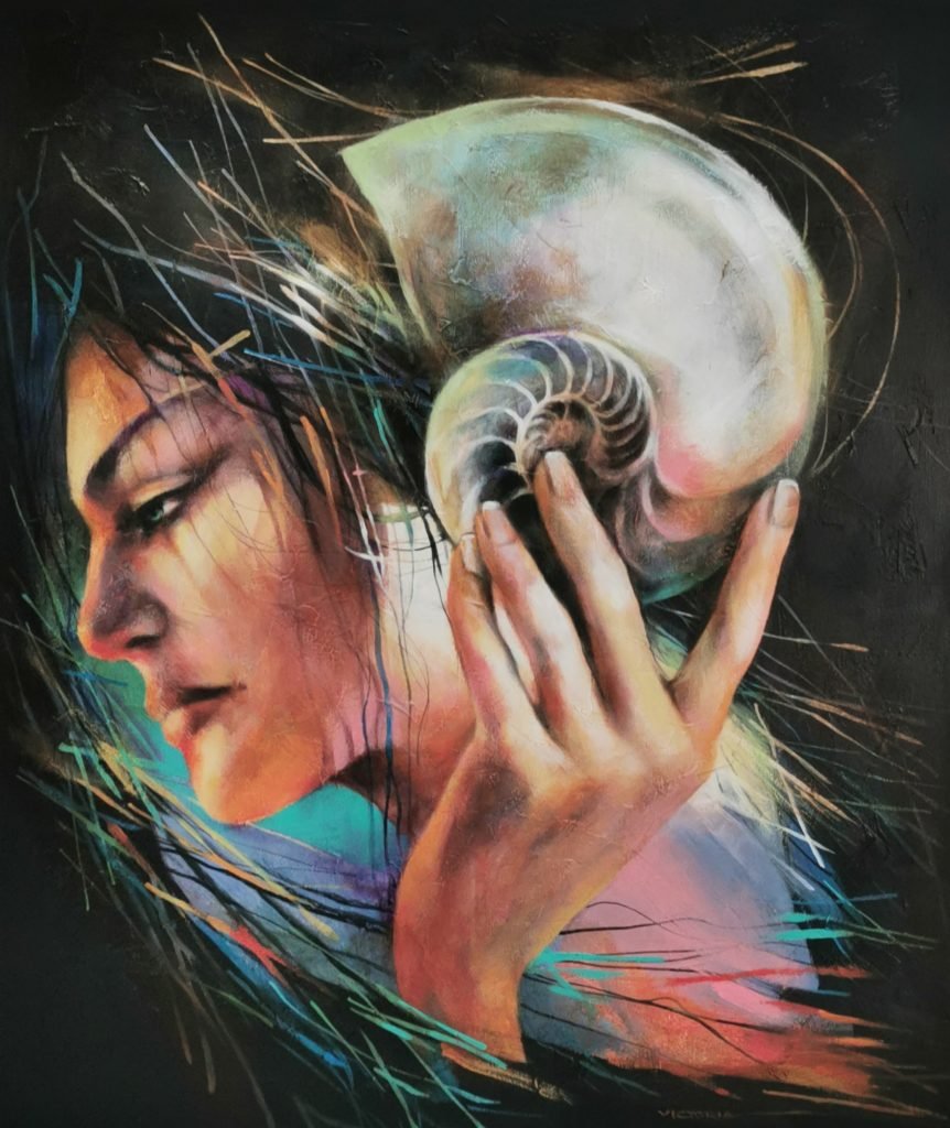 Silence, Acrilic on canvas, by Victoria Stoyanova