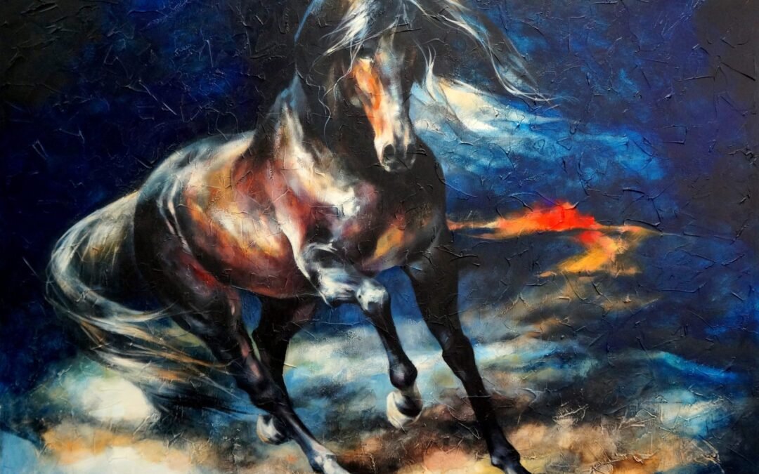 Horse Study 2020 (I), horse painting by Victoria Stoyanova