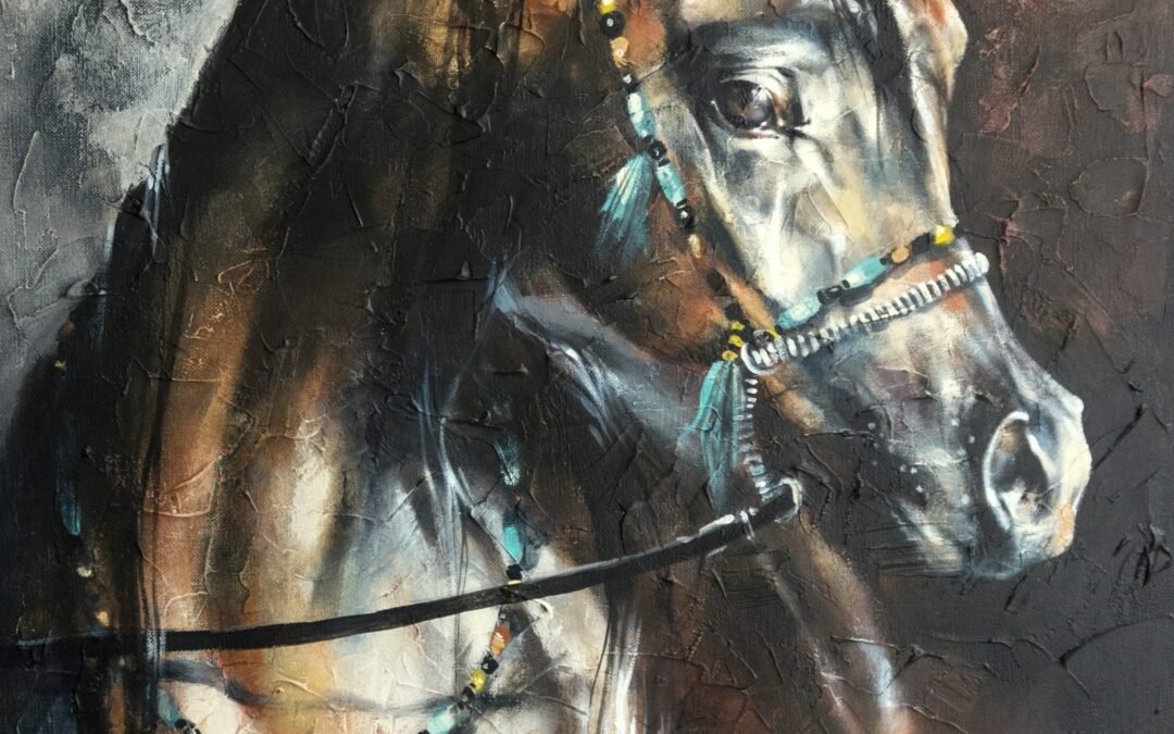Horse Study 2017 (I), horse painting by Victoria Stoyanova