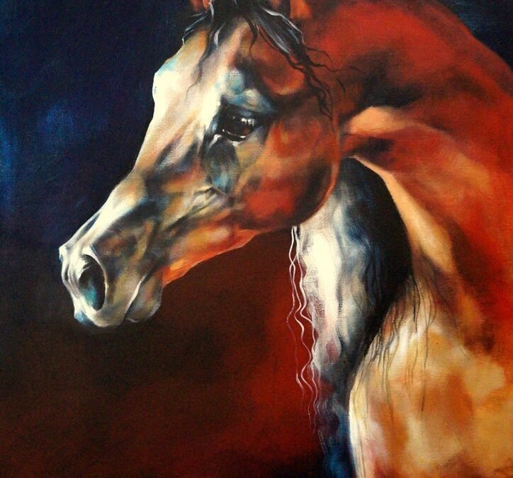 Horse Study 2020 (II), horse painting by Victoria Stoyanova