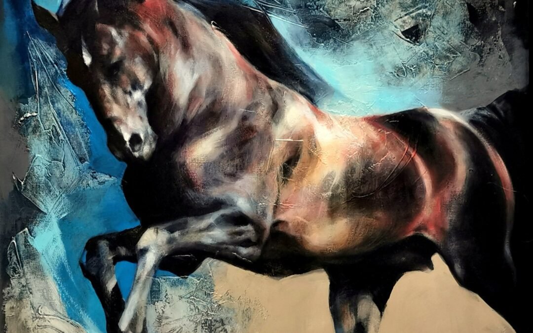 Horse Study 2023 (I), horse painting by Victoria Stoyanova