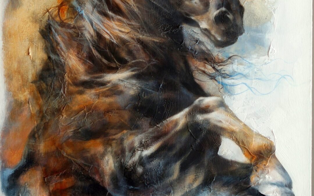 Horse Study 2021 (I), horse painting by Victoria Stoyanova