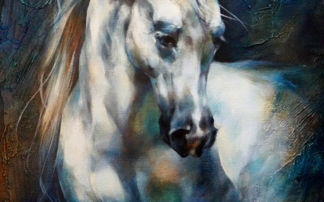 Horse Study 2017 (III), horse painting by Victoria Stoyanova