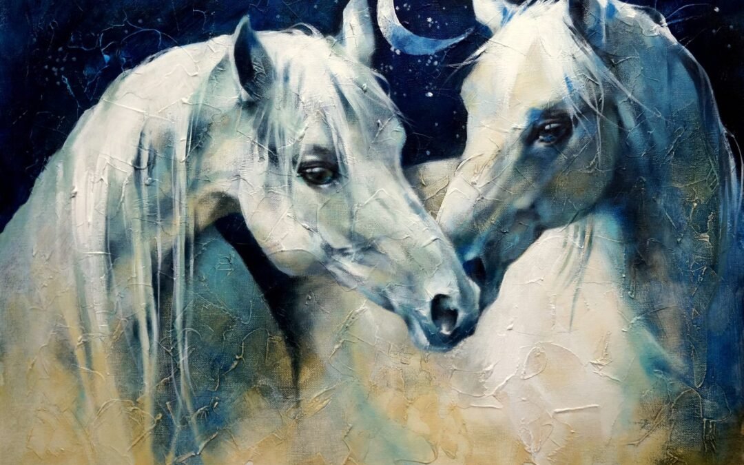 Horse Study 2018 (I), horse painting by Victoria Stoyanova