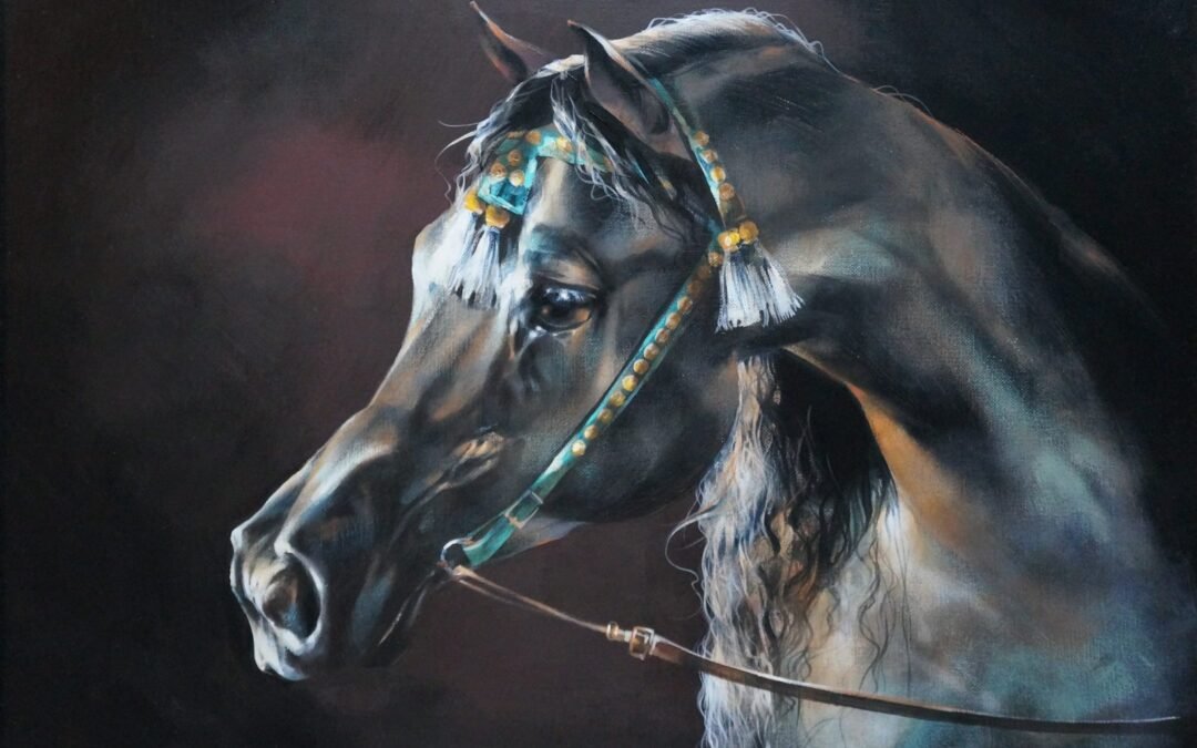 Horse Study 2018 (II), horse painting by Victoria Stoyanova