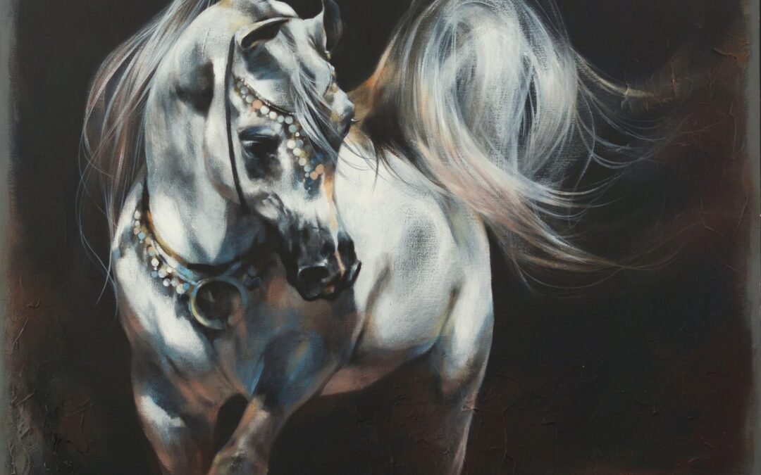 Horse Study 2021 (VI), horse painting by Victoria Stoyanova