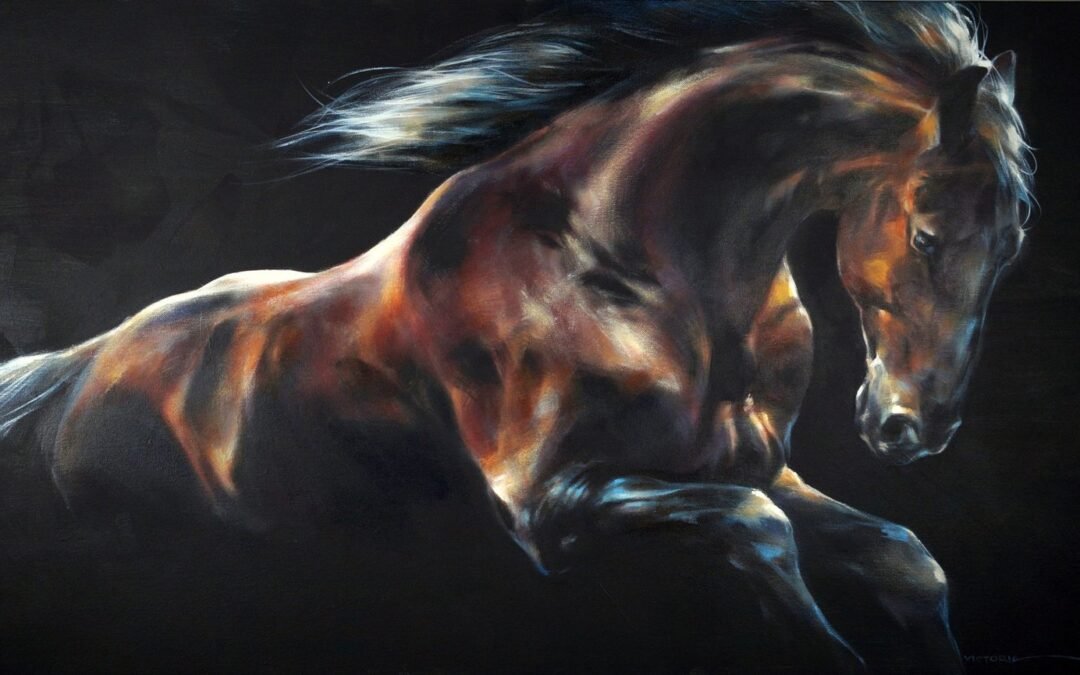Horse Study 2021 (VII), horse painting by Victoria Stoyanova