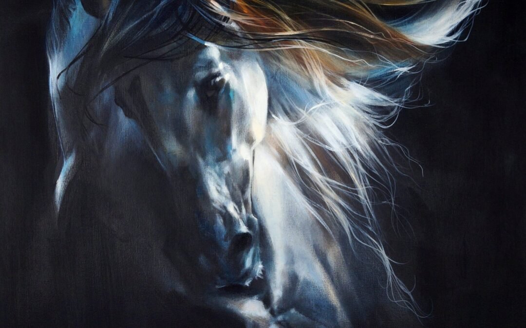 Horse Study 2021 (VIII), horse painting by Victoria Stoyanova