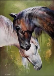Horse Study 2023 (III), horse painting by Victoria Stoyanova