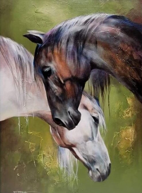 Horse Study 2023 (III), horse painting by Victoria Stoyanova