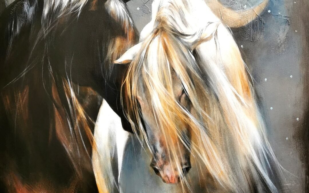 Horse Study 2023 (IV), horse painting by Victoria Stoyanova