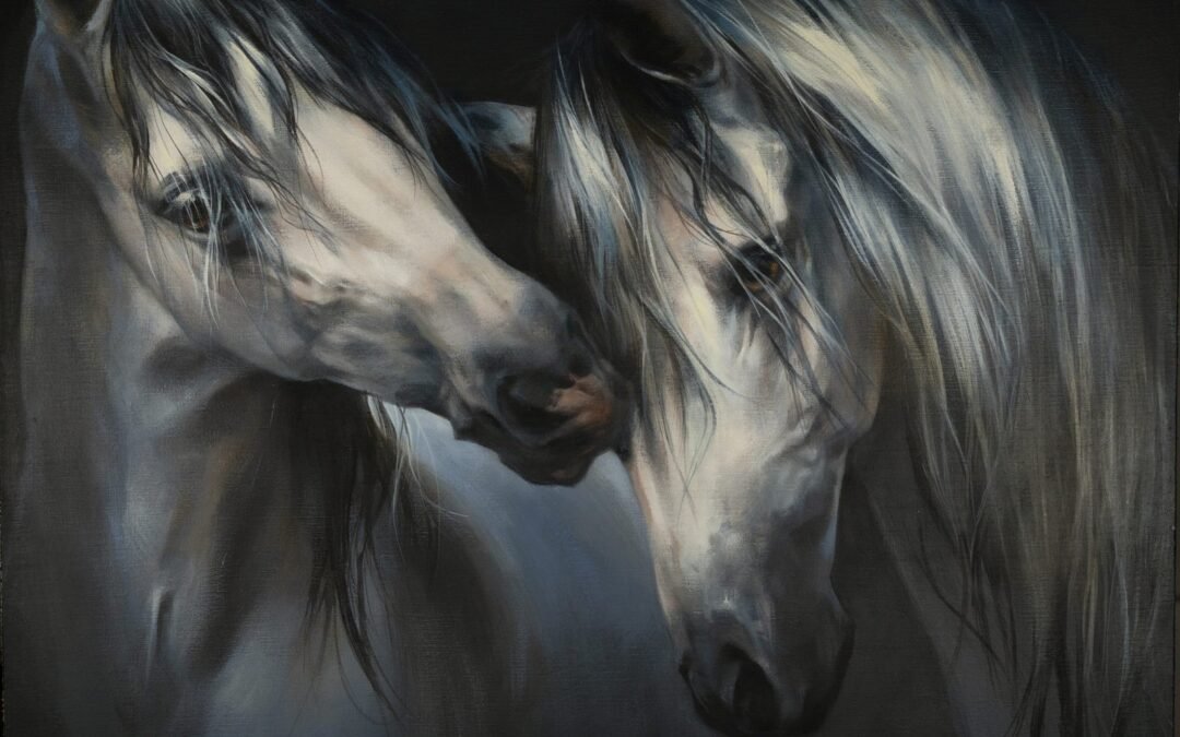 Horse Study 2021 (IX), horse painting by Victoria Stoyanova
