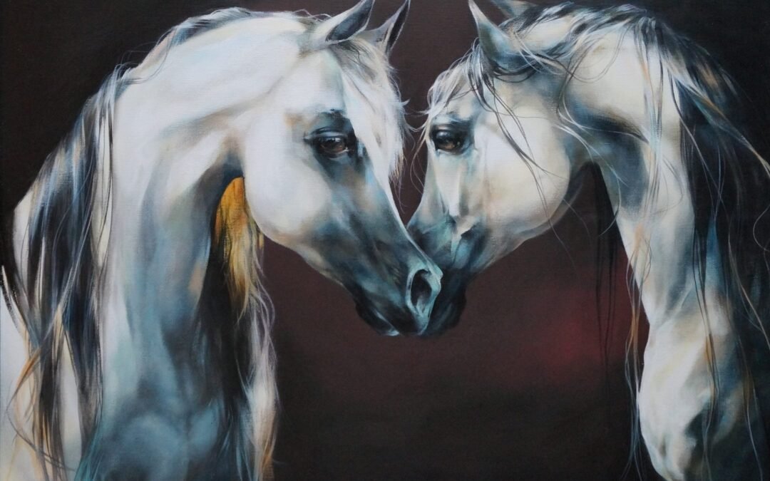 Horse Study 2020 (III), horse painting by Victoria Stoyanova
