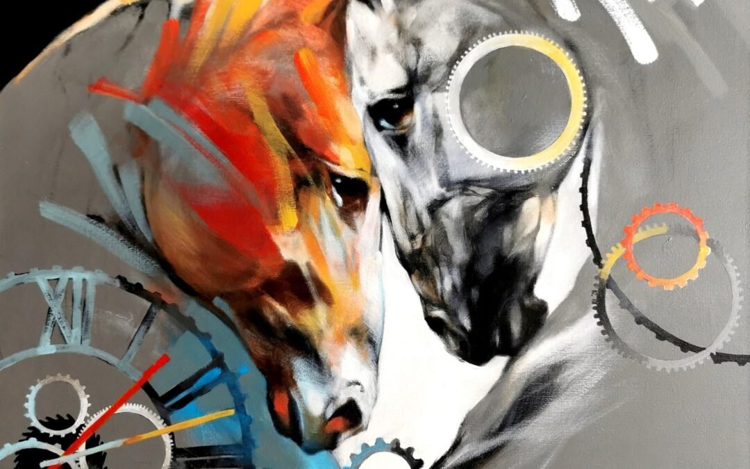 Horse Study 2023 (V), horse painting by Victoria Stoyanova