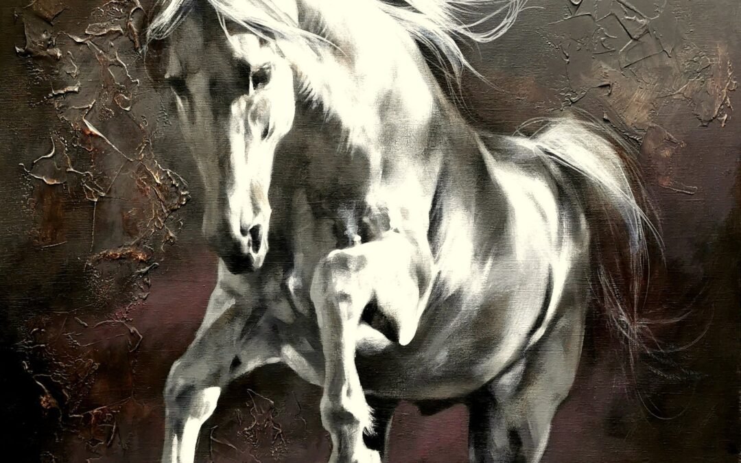 Horse Study 2023 (VI), horse painting by Victoria Stoyanova