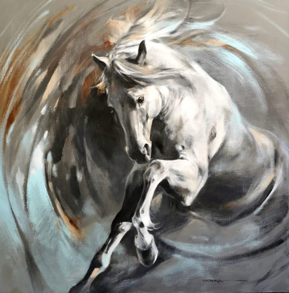 Through the portal of time, Acrylic on canvas, by Victoria Stoyanova