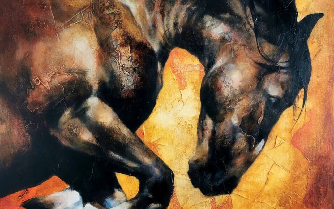 Wild, horse painting by Victoria Stoyanova