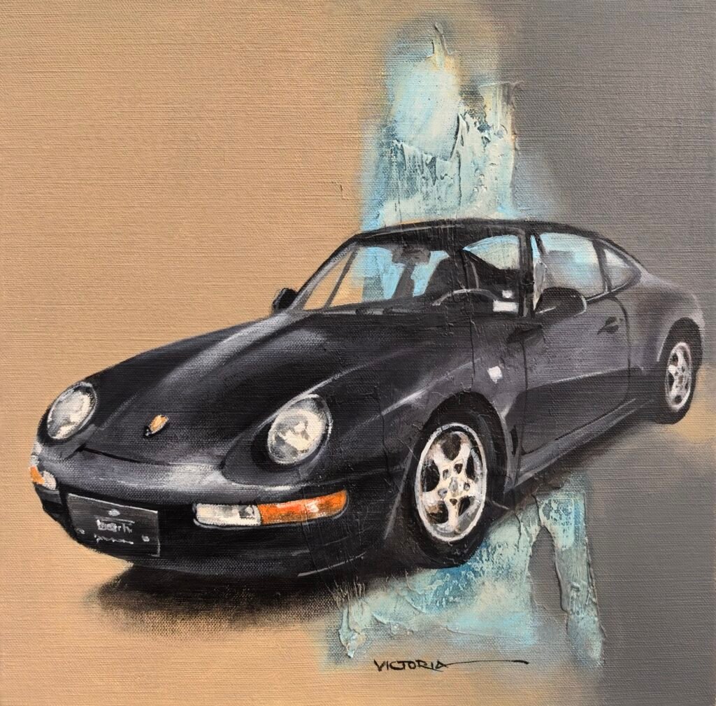 PORSCHE 911 993 1996, Acrylic on canvas, by Victoria Stoyanova