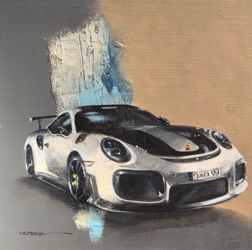 PORSCHE GT 2 RS 2018, Acrylic on canvas, by Victoria Stoyanova